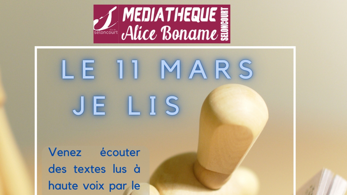 Le 11 mars je lis