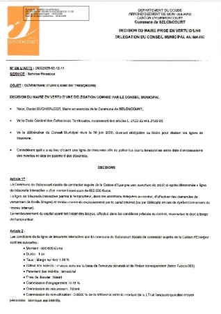 DEC2025-02-12-11 OUVERTURE D'UNE LIGNE DE TRESORERIE  INTERACTIVE- CAISSE D'EPARGNE