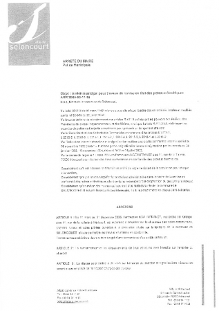 ARR20250311-26 Arrêté de travaux de remise en état des poteaux électriques par NGE INFRANET mandatée par Orange
