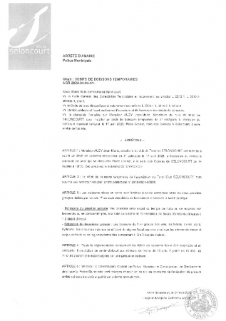 ARR20250404-51 Arrêté de police concours tarot 17 avril avril 2025 autorisation de débit de boissons temporaire