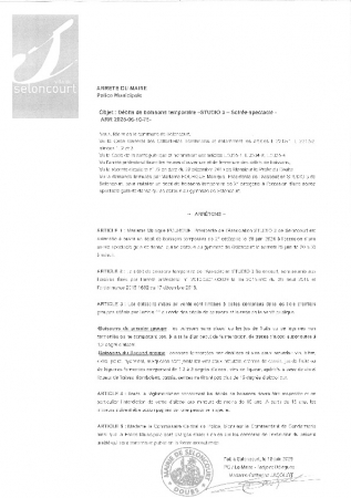 ARR20250610-75 Autorisation d'ouverture d'un débit de boissons temporaire - Studio 3 - Soirée spectacle - 28 juin 2025