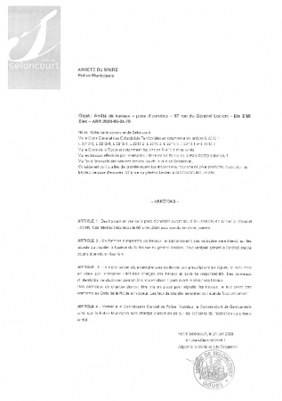 ARR20250624-79 Arrêté de circulation pour travaux - pose enrobés 97 rue du général leclerc