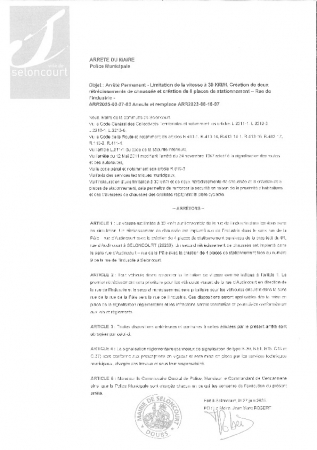 ARR20250627-83 Arrêté permanent Limitation vitesse Créations rétrécissements chaussée et places de stationnement rue de l'Industrie