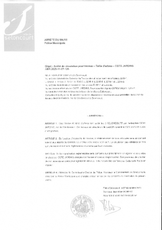 ARR20251107-128 Arrêté de circulation pour travaux - Taille d'arbres - Coté Jardins - Rue de Vandoncourt (2)