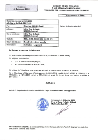 DP 26 00005 DUBOIS David