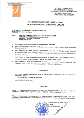 DEC20260520-17 AVENANT 2 MARCHE 2025 02 CLAIR ET NET LOT 02