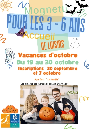 Accueil de loisirs Mognetti - vacances d'octobre