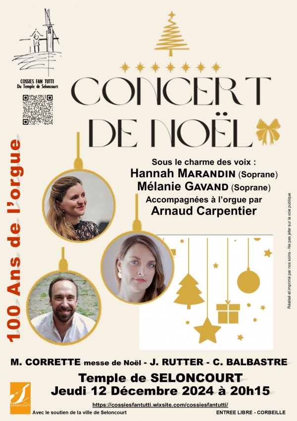 Cossies Fan Tutti - concert de Noël